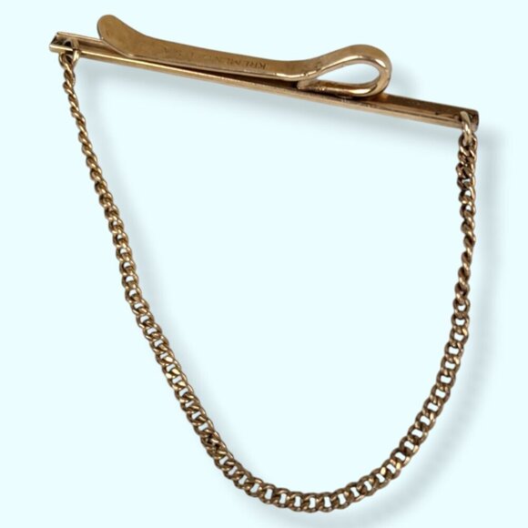 Vintage Krementz USA Tie Clip Chain - Picture 2 of 7